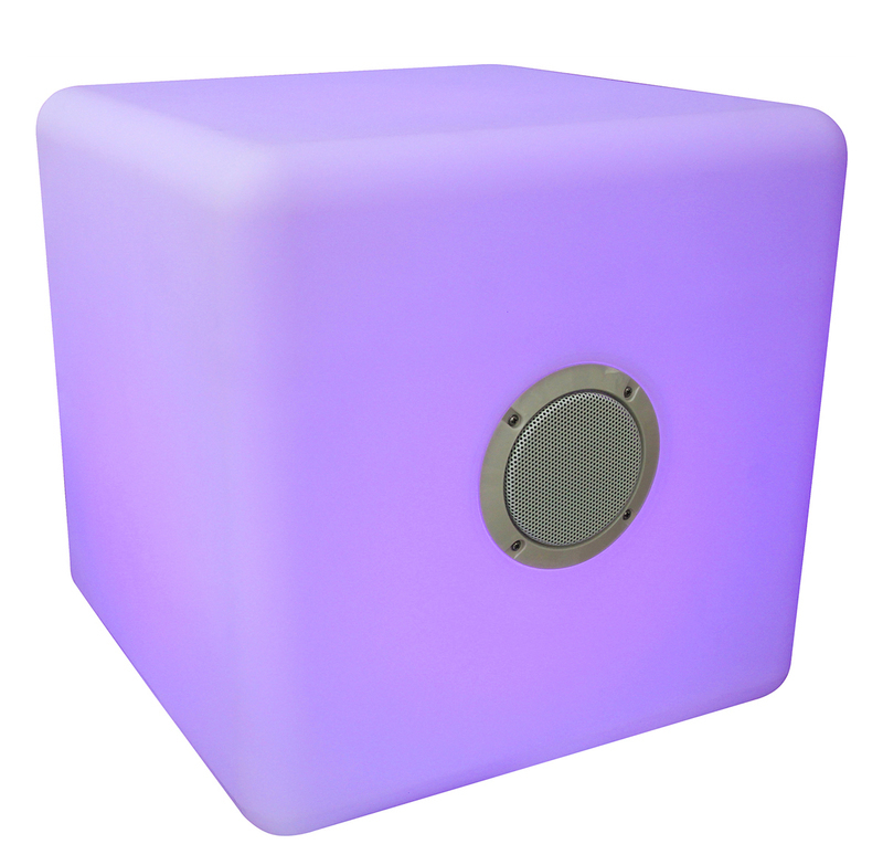 Акустика c подсветкой Powerbeauty LED Cube Bluetooth speaker (PBG-4040S) фото