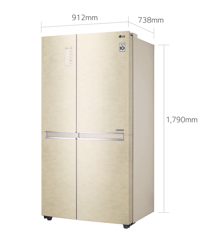 Side-by-side холодильник LG GC-B247SEDC фото
