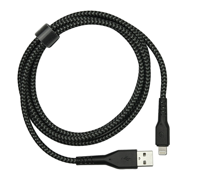 Kабель Energea Fibratough USB - Lightning 1,5M MFI (Black) 6957879461200 фото