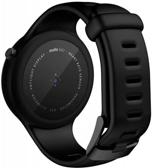 Смарт-годинник Moto 360 2nd Gen Sport Black (SM4293AE7B1) для Apple і Android пристроїв фото