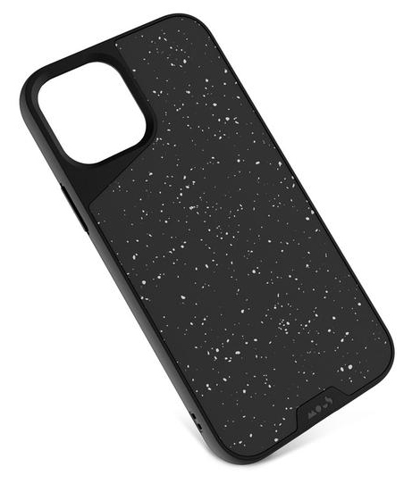 Чохол MOUS Speckled Black Leather BIL-A0455-FLKLET-000-R1 для iPhone 12/12 pro фото
