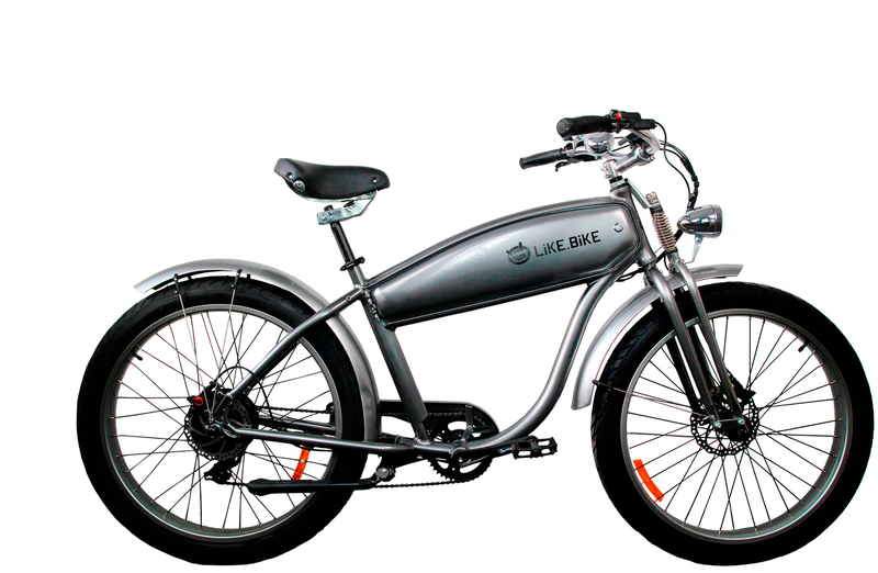 Електровелосипед Like.Bike Harley Fat (silver crome) фото