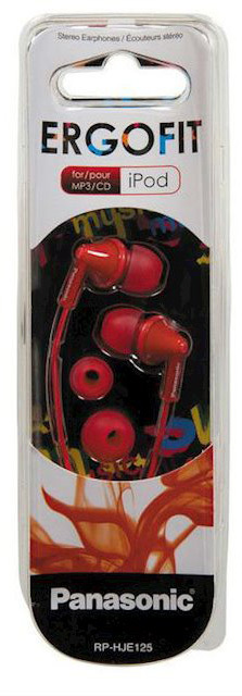Навушники Panasonic (RP-HJE125E-R) Red фото