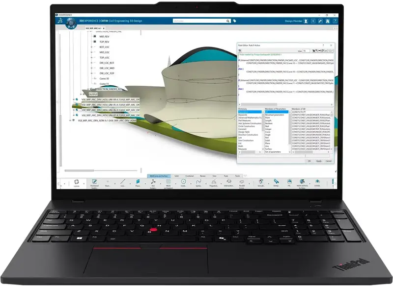 Ноутбук Lenovo ThinkPad P16s Gen 4 Black (21RX000XRA) - фото - №0