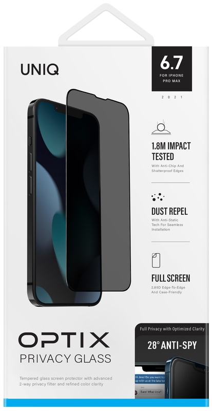 Захисне скло Uniq Optix Privacy для iPhone 13 Pro Max Glass фото