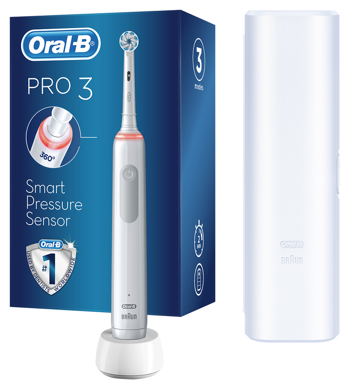 Електрична зубна щітка ORAL-B Pro 3 3500 D505.513.3X WT типу 3772+чохол (4210201395539) фото