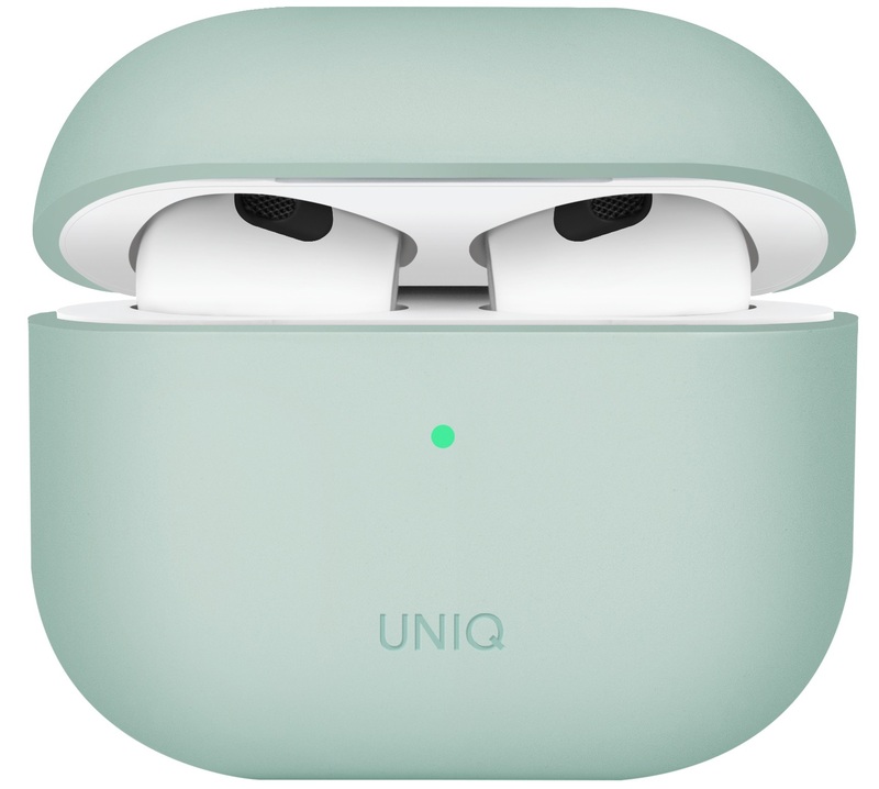 Чохол Uniq Lino Hybrid Liquid Silicon для AirPods 2021 Case - Mint (Green) фото
