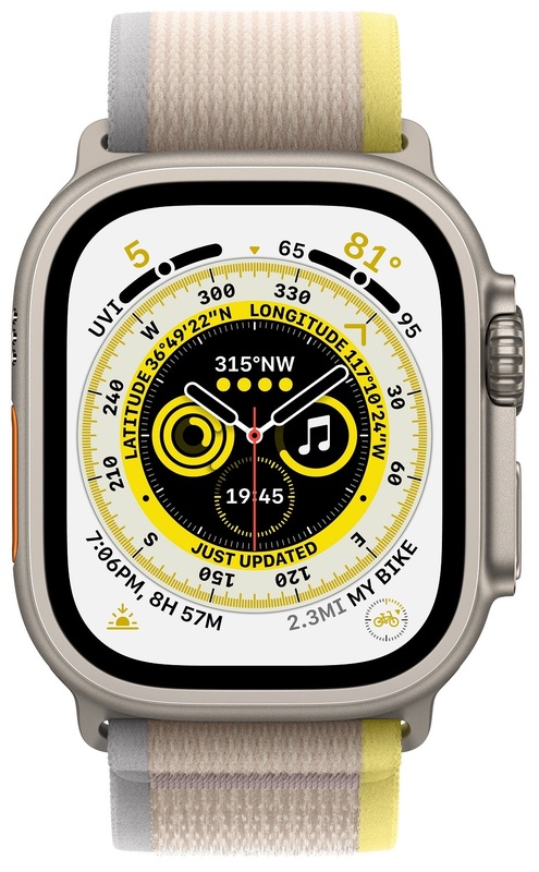 Ремінець для годинника Apple Watch 49 mm (Yellow/Beige) Trail Loop - S/M MQEG3ZM/A фото