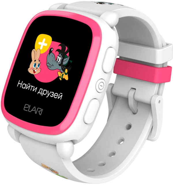 Детские смарт-часы с GPS-трекером Elari KidPhone NyPogodi (White) KP-NP-WP фото