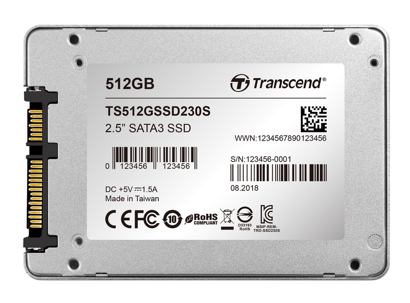 SSD Накопичувач 2.5 Transcend 230 512GB SATA TLC TS512GSSD230S - фото - №1