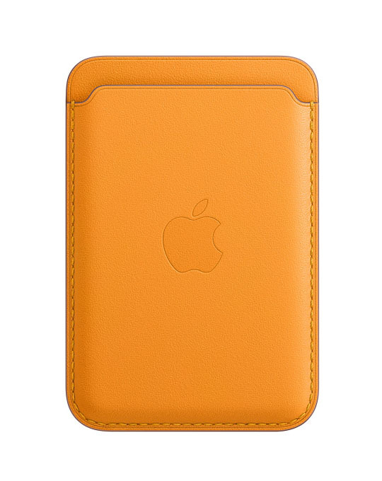 Чехол Apple Leather Wallet with MagSafe (California Poppy) MHLP3ZE/A для iPhone фото