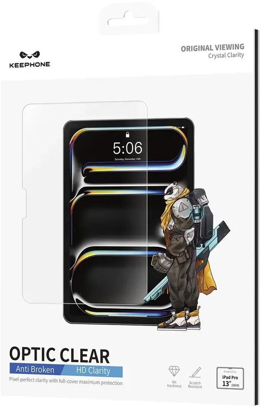 Захисне скло Keephone IPG-01 clear glass iPad Pro 11" 2024 (KPOPT24PRO11) - фото - №0