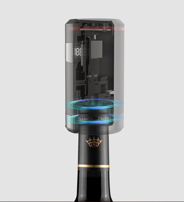 Розумний стопор для вина Circle Joy Electric Wine Bottle Opener Black / Red CJ-JFS03 фото