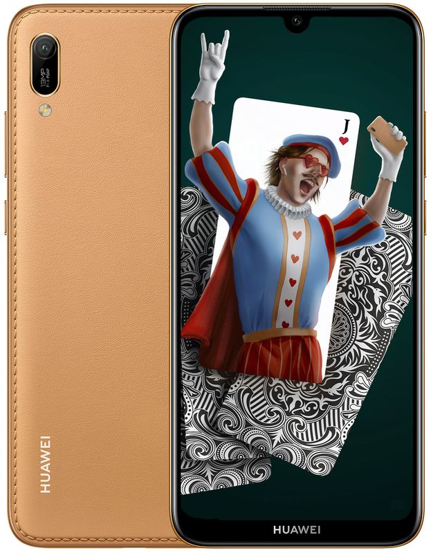 Huawei Y6 2019 2/32Gb (Brown Faux Leather) - фото - №0