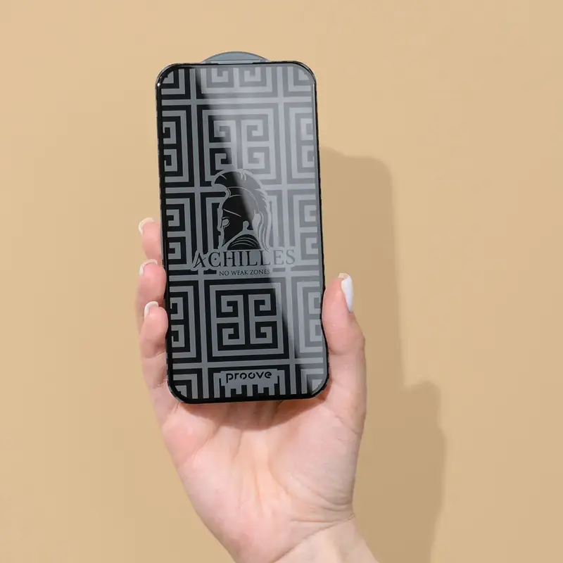 Защитное стекло Proove Achilles iPhone 14 Pro/15/16 (black) - фото - №2