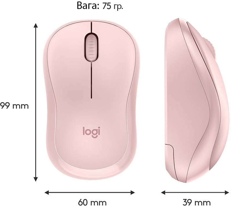 Миша Logitech Wireless M220 (Pink) 910-006129 - фото - №7