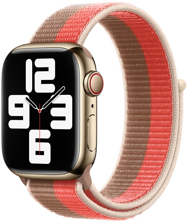 Ремінець для годинника Apple Watch 41 (Pink Pomelo/Tan) SL-ZML ML2P3ZM/A фото