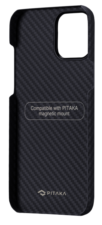Чохол Pitaka MagEZ Case (Black/Grey) KI1201M для iPhone 12 фото