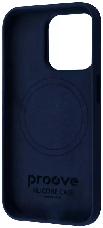 Чохол для iPhone 15 Pro Proove Silicone Case with Magnetic Ring (storm blue) - фото - №1