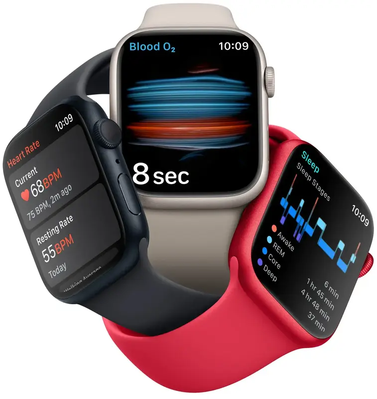 Б/В Apple Watch Series 8 41mm Starlight Aluminum Case with Starlight Sport Band (Це ТОП) - фото - №4
