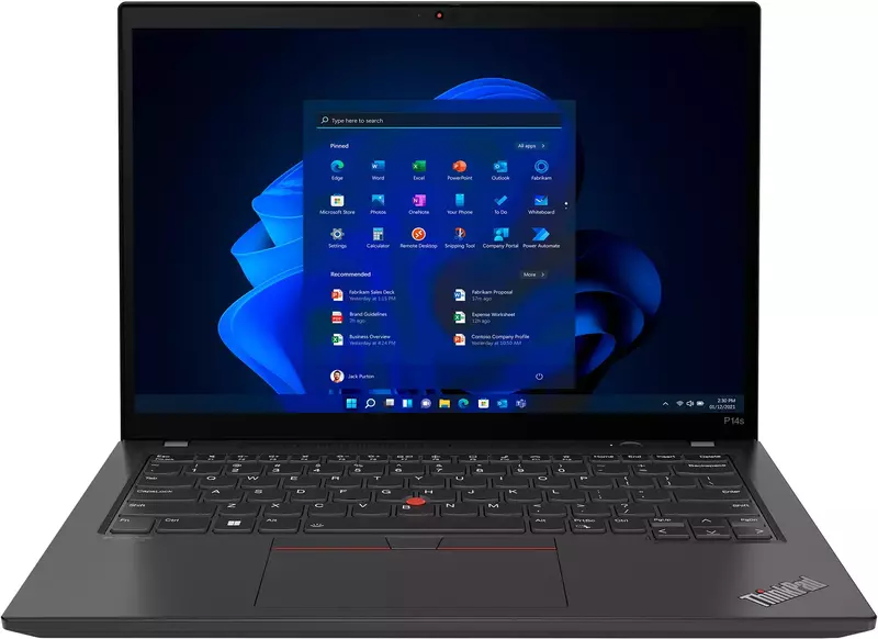 Ноутбук Lenovo ThinkPad P14s Gen 4 Villi Black (21HF001ARA) фото