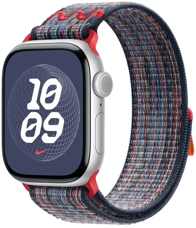 Ремешок для часов Apple Watch 42/41/40mm Blue/Red Nike Sport Loop фото