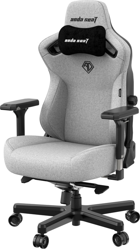 Ігрове крісло Anda Seat Kaiser 3 Size XL (Grey Fabric) AD12YDC-XL-01-G-PVF фото