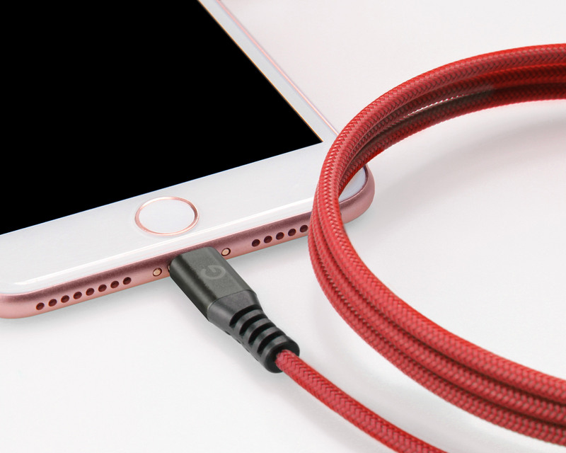 Kабель Energea AluTouch 1.5m MFI USB to Lightning (Red) фото