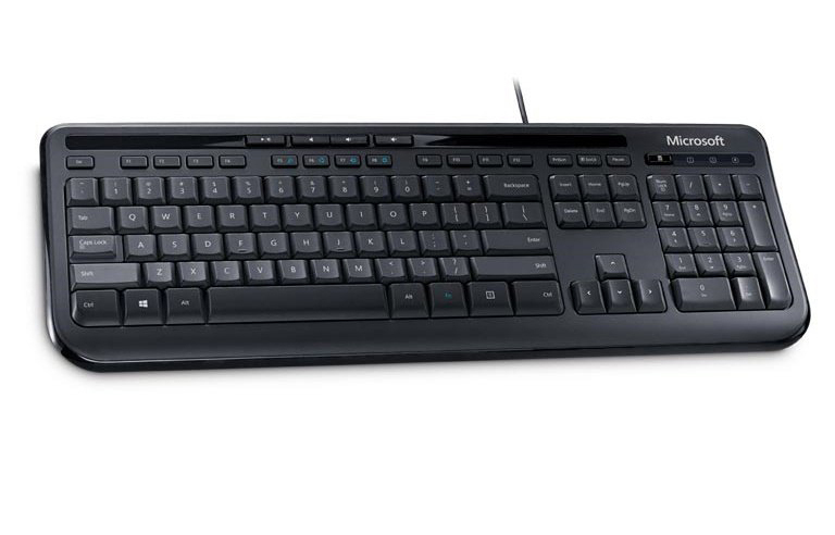 Клавiатура Microsoft Wired Keyboard 600 (Black) ANB-00018 фото