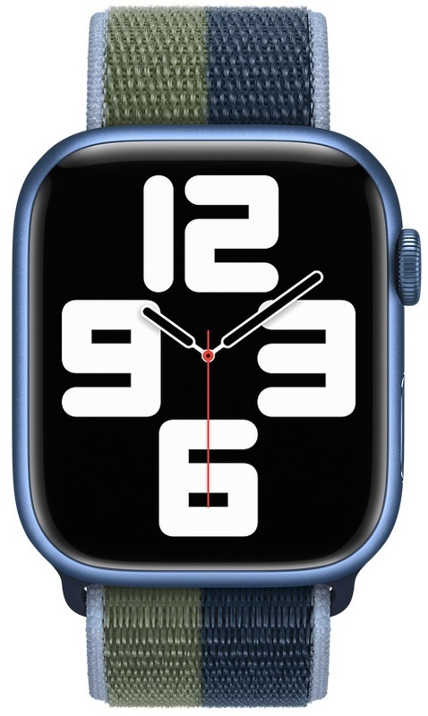 Ремешок для часов Apple Watch 45 (Abyss Blue/Moss Green) SL-ZML ML313ZM/A фото