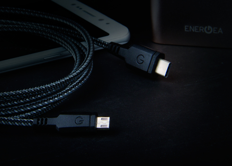 Kабель USB-С to microUSB Energea NyloTouch 1.5m (Black) фото