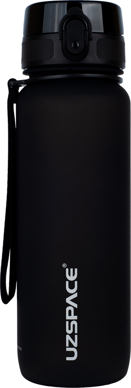 Бутылка для воды UZspace Tarnish Frosted Black 800 мл. 3053 фото