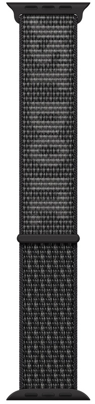 Ремешок для часов Apple Watch 45 mm (Black/Summit White) Nike Sport Loop MPJ13ZM/A - фото - №1