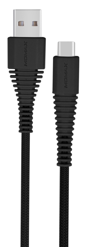 Кабель Momax USB - USB-C Tough Link 1.2m (DTA5D) чорний фото