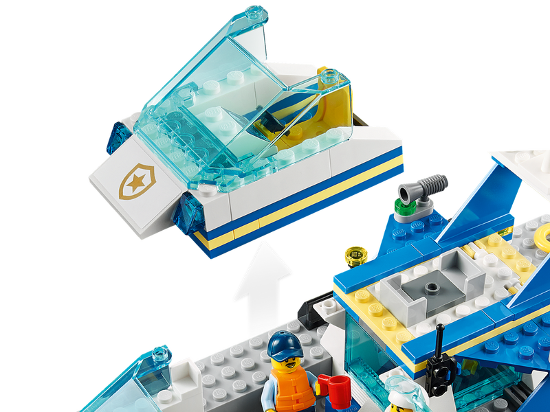 Конструктор LEGO City Поліцейський патрульний човен 60277 фото