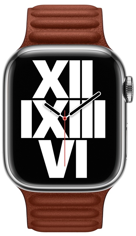 Ремінець для годинника Apple Watch 45 mm (Umber) Leather Link S/M MP853ZM/A фото