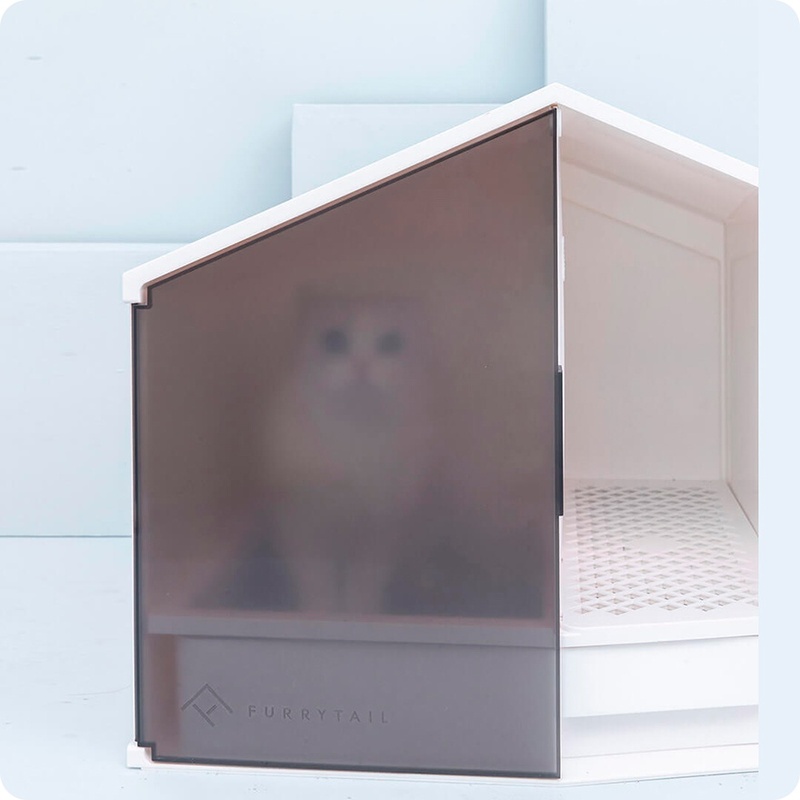 Домик-лоток для кошек Xiaomi Furrytail Glowhouse Car Litter Box (Grey) фото
