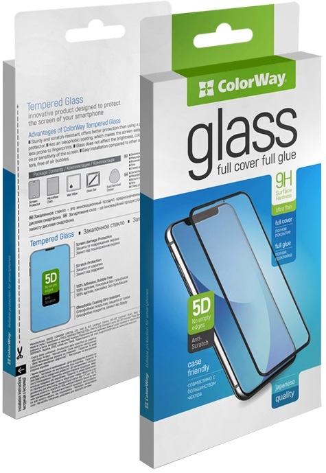 Захисне скло Realme 9 Pro Plus ColorWay 9H FC glue (Black) фото