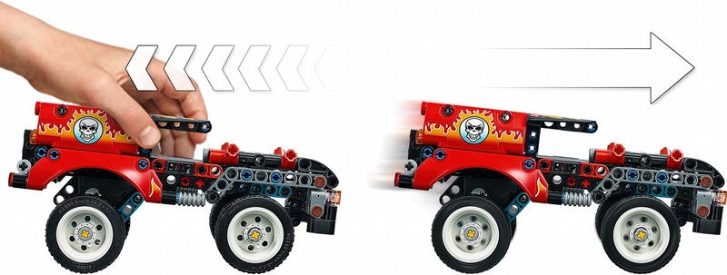 Конструктор LEGO Technic Шоу трюков на грузовиках и мотоциклах 42106 фото