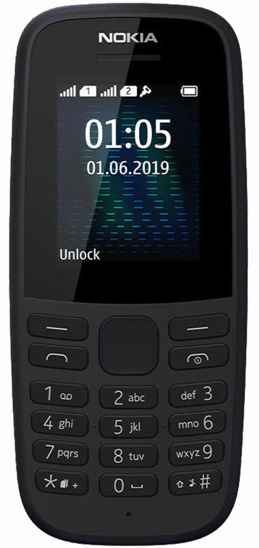 Nokia 105 Single Sim 2019 Black NOCHGR фото