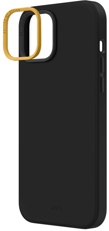 Чохол для iPhone 14 Uniq Lino Midnight (Black) - фото - №1