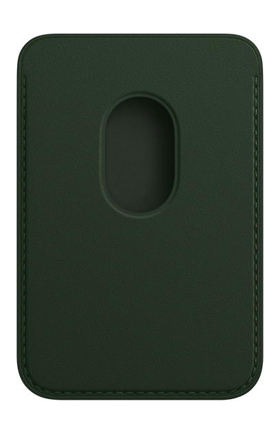 Чохол iPhone Leather Wallet with MagSafe (Sequoia Green) MM0X3ZE/A фото