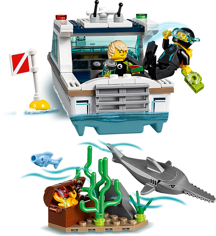 Конструктор LEGO City Яхта для дайвінгу 60221 фото