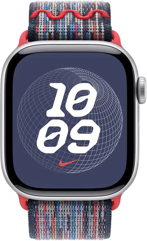 Ремешок для часов Apple Watch 42/41/40mm Blue/Red Nike Sport Loop фото