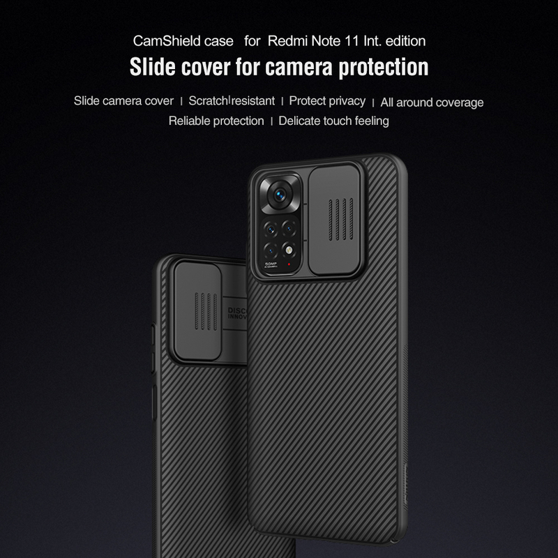 Чехол для Redmi Note 11 Nillkin CamShield Case (Black) фото