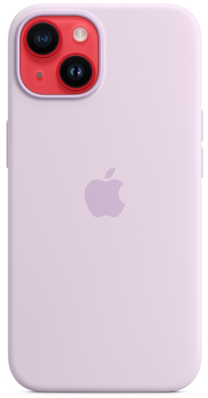 Чохол Apple Silicone Case with MagSafe (Lilac) MPRY3ZE/A для iPhone 14 - фото - №4