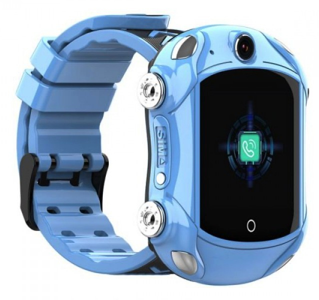 Детские часы-телефон с GPS трекером GOGPS X01 (Blue) фото