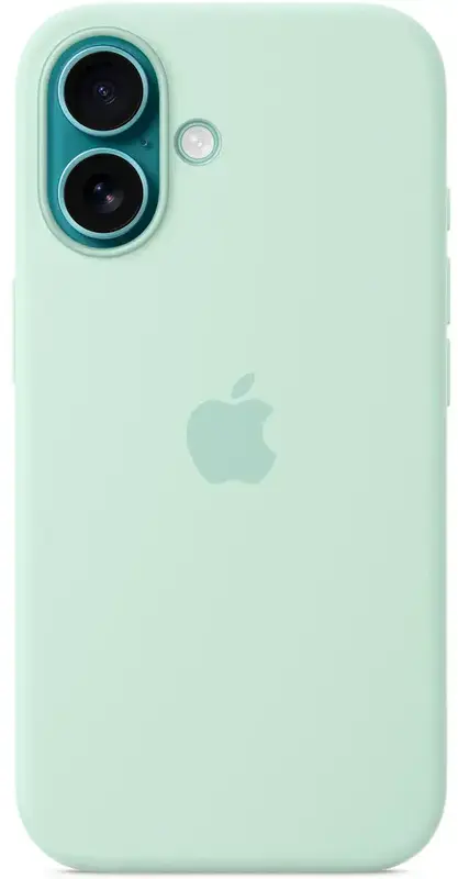 Чехол для iPhone 16 Plus Silicone Case with MagSafe Aquamarine (MDGU4ZM/A) - фото - №3