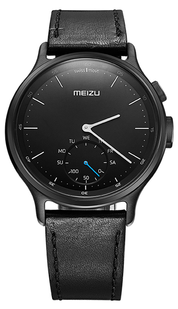 Смарт-часы Meizu Light Smartwatch Black Leather Band фото