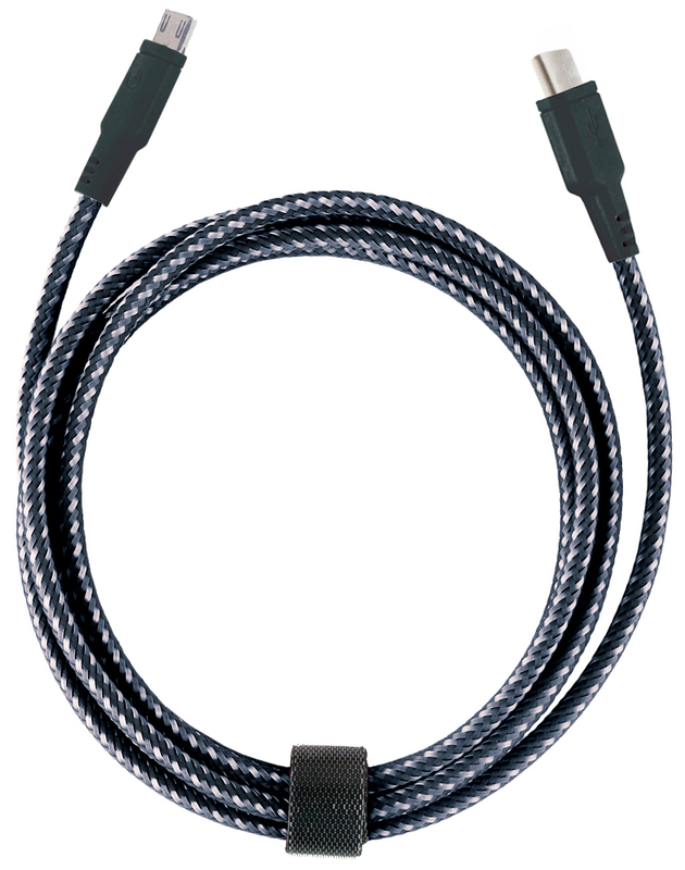 Kабель USB-С to microUSB Energea NyloTouch 1.5m (Black) фото